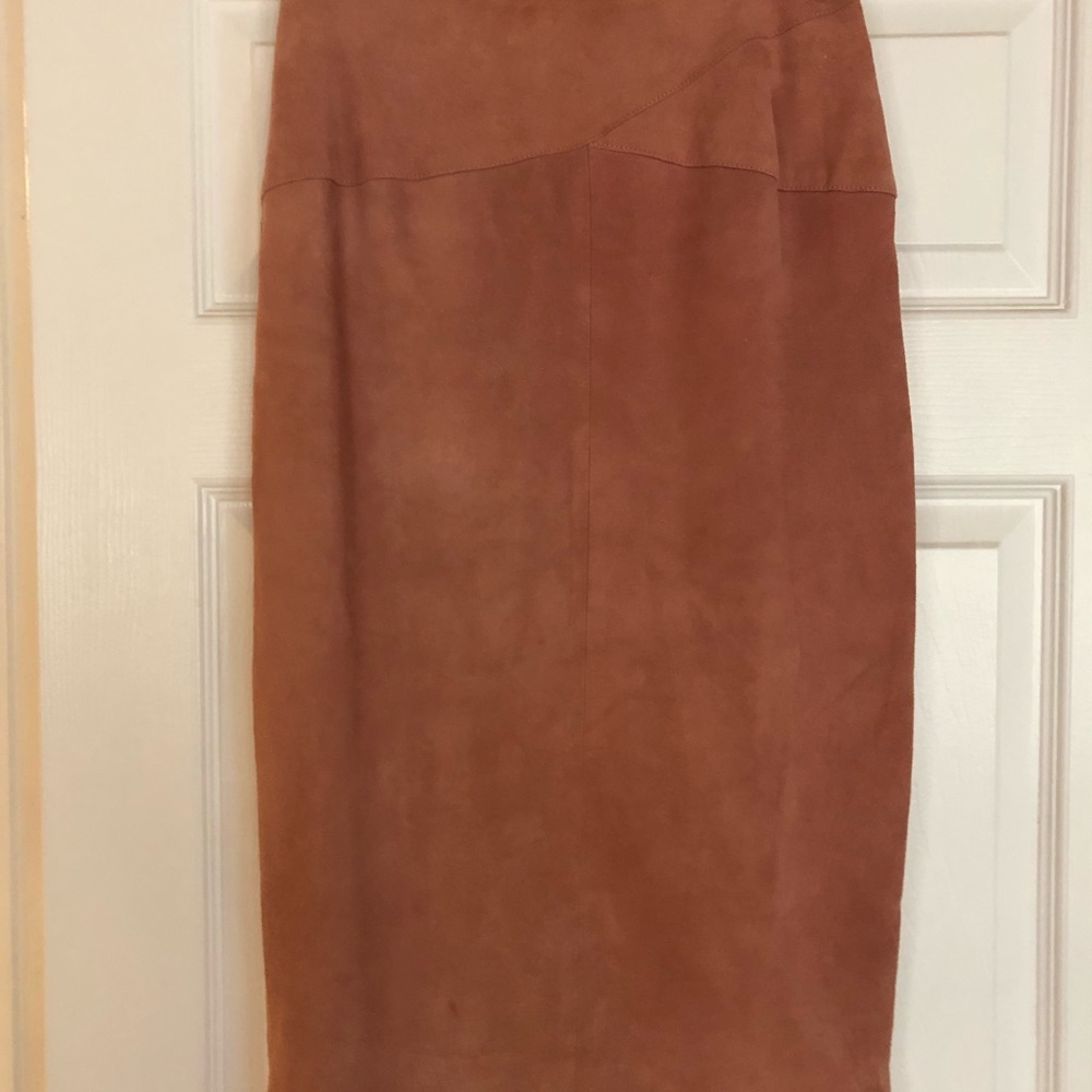 Suede skirt